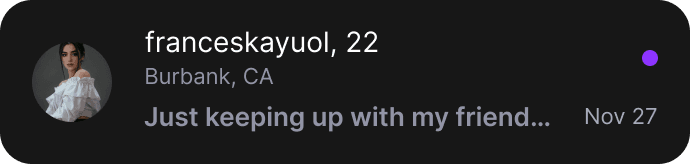 Message preview overlay